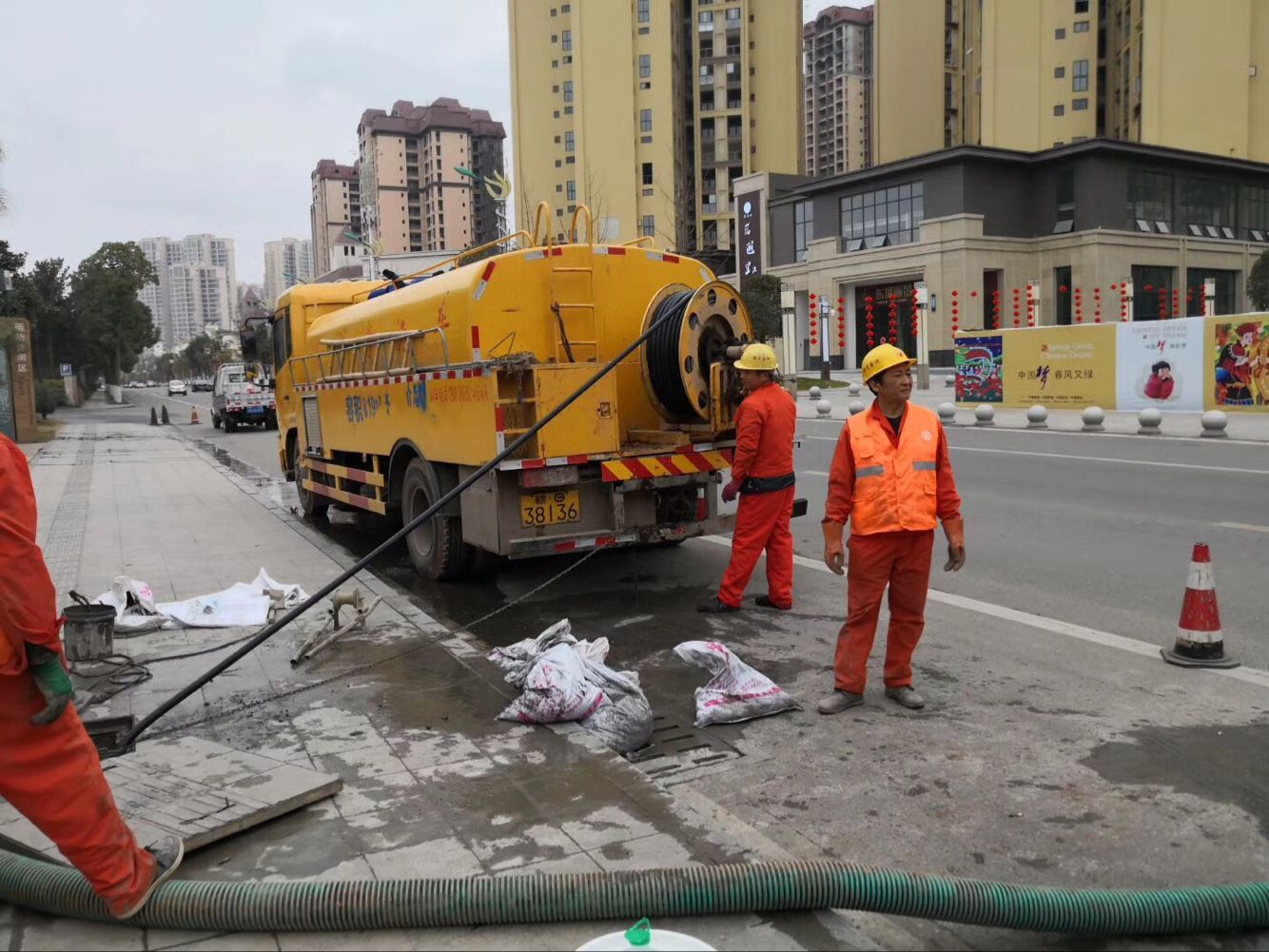 钦南排污管道清淤-管道清洗